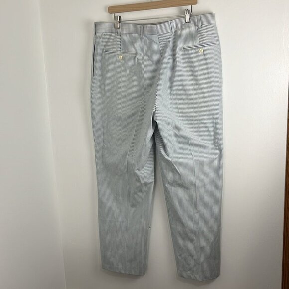 Brooks Brothers 346 Wool-Cotton Blend Lightweight Pinstriped Pants - Picture 7 of 8